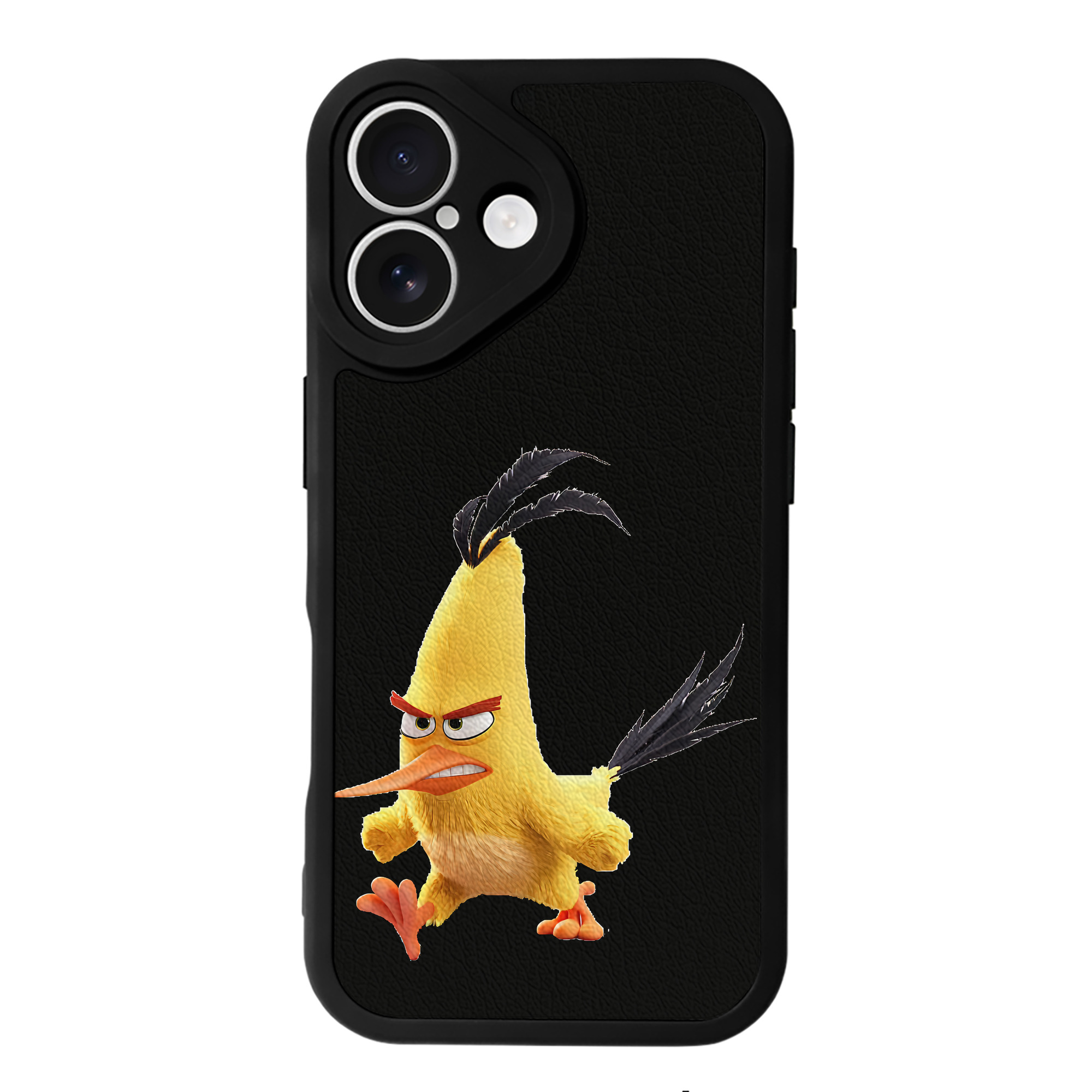 （画像用） Angry Birds アングリーバード 【iPhone 16シリーズ対応】シリコンスマホケース（レザー調） 材質：シリコン